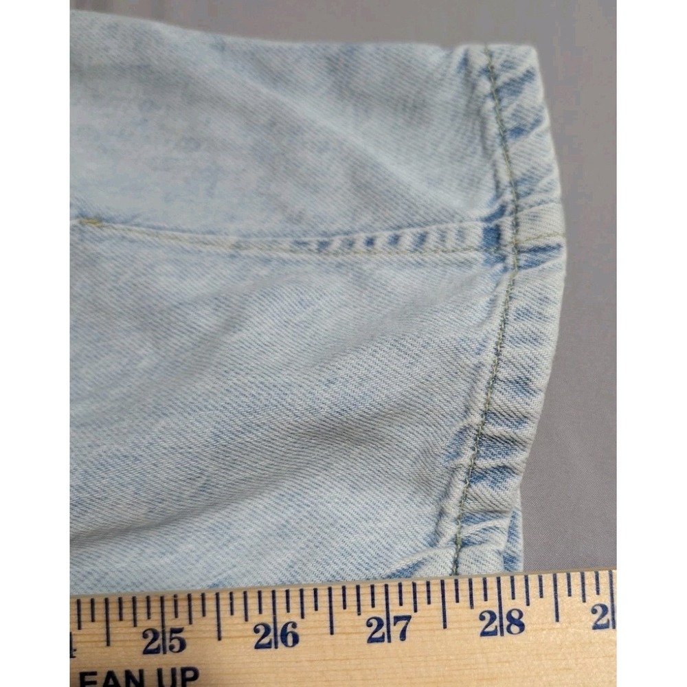 Pilcro Anthropologie The Breaker Womens High Rise Wide Leg Jeans Light Wash 25 - Picture 7 of 10